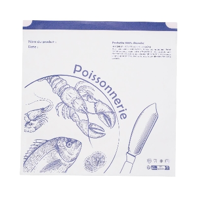Pochettes adhésives "Poissonnerie"