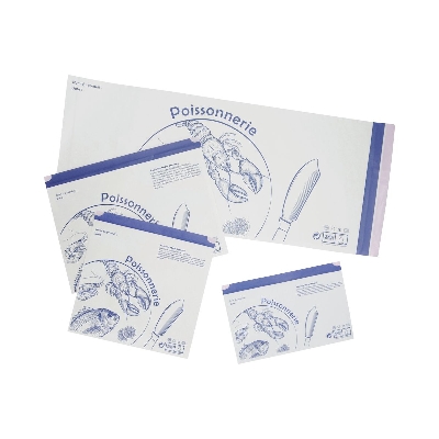 Pochettes adhésives "Poissonnerie"