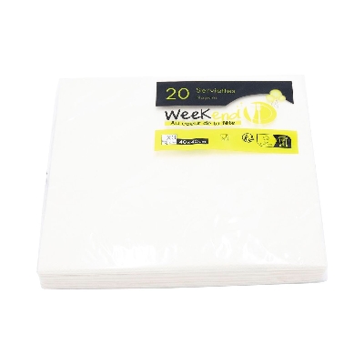 Serviettes unies - 3 plis - 40 x 40 cm