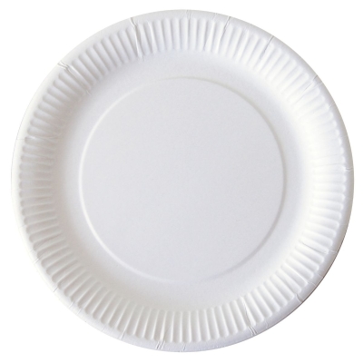 Assiettes carton blanches